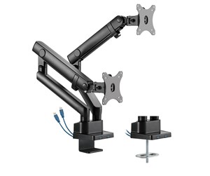 Skjermholder - DUTZO Monitor Mount Arm Pro USB - Dual arm (17"-32") - MMAPROU-2