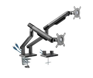 Skjermholder - DUTZO Monitor Mount Arm Slim USB - Dual arm (17"-32") - MMASLIU-2