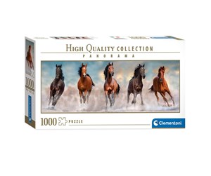 Puslespill - Clementoni 1000 pcs. High Quality Collection Panorama Horses - 39607