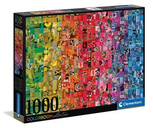 Puslespill - Clementoni 1000 pcs. High Quality Collection Collage Colorboom - 39595