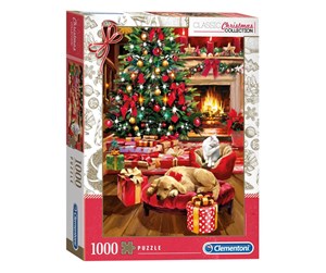 Puslespill - Clementoni 1000 pcs High Quality Collection Christmas by the Fire - 39580