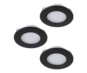 Smarthus - EGLO FUEVA-Z recessed spot Ø85 mm black 3-pack - 900105