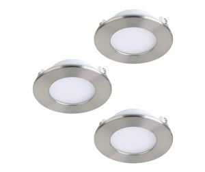 Smarthus - EGLO FUEVA-Z recessed spotlight Ø85 mm satin nickel 3-pack - 900111