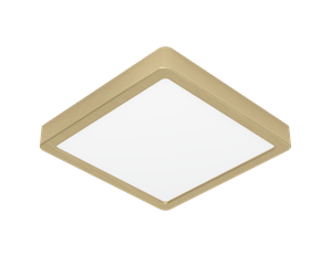 Lamper - EGLO FUEVA 5 ceiling lamp 16.2W 3000K 210x210 mm brushed brass - 900183