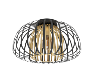 Lamper - EGLO ENCINITOS ceiling lamp black/gold - 99664