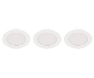 Lamper - EGLO FUEVA 5 recessed spots LED 3000K 3-stage dimmer 3-pack white - 31174