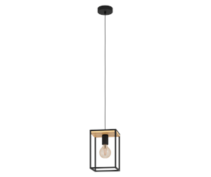 Lamper - EGLO LIBERTAD pendant light black/brown - 99795