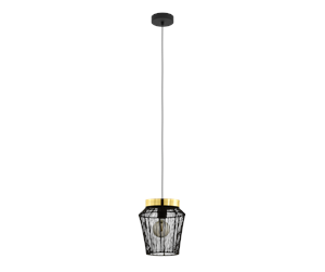 Lamper - EGLO ESCANDIDOS pendant light black/gold - 99806