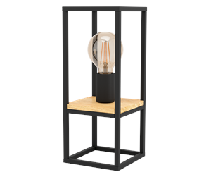 Lamper - EGLO LIBERTAD table lamp black/brown - 99797