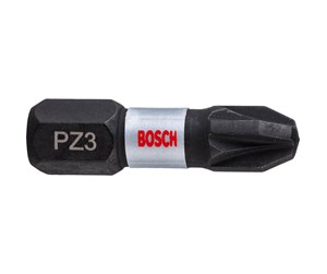 Bormaskin & Bits - Bosch Impact Control Torsion Pozi Screwdriver Bits PZ3 25 mm 2 pcs. - 2608522402