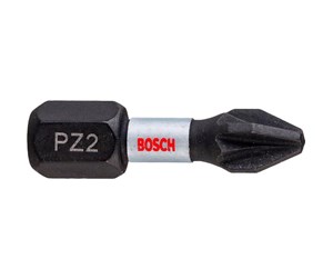 Bormaskin & Bits - Bosch Impact Control Torsion Pozi Screwdriver Bits  PZ2 25 mm 2 pcs. - 2608522401