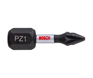 Bormaskin & Bits - Bosch Impact Control Torsion Pozi Screwdriver Bits PZ1 25MM 2 pcs. - 2608522400