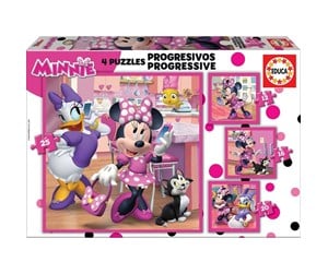 Puslespill - Educa Minnie Happy Helpers 12-16-20-25 - 80-17630