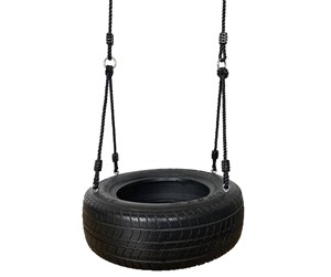 Utendørsleker - Nordic Play Tyre swing with black ropes Active - 805-418