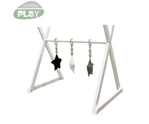 Babyutstyr - NORDIC PLAY Nature Baby activity gym with sensory hanging toys Nature - 805-784