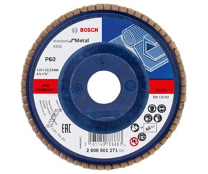 Vinkelsliper - Bosch Flap Disc for Metal 115 mm K60 - 2608601271