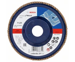 Vinkelsliper - Bosch Flap Disc for Metal 125 mm K120 - 2608601277