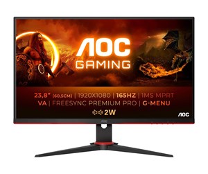 Skjerm - 24" AOC Gaming 24G2SAE/BK - 1920x1080 - 165Hz - VA - 24G2SAE/BK