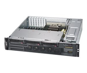 Kabinett - Supermicro SC825M BTQC-R802LPB - Kabinett - Server (Rack) - Svart - CSE-825MBTQC-R802LPB