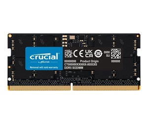 RAM - Crucial Classic SODIMM DDR5-4800 - 32GB - CL40 - Single Channel (1 pcs) - Svart - CT32G48C40S5