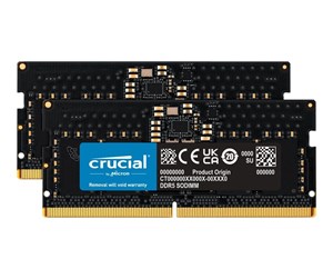 RAM - Crucial Classic SODIMM DDR5-4800 - 64GB - CL40 - Dual Channel (2 pcs) - Svart - CT2K32G48C40S5