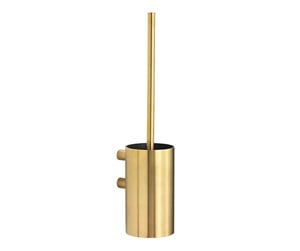 Baderomstilbehør - Pressalit Toilet brush til wall brushed brass - Q70850