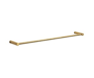 Baderomstilbehør - Pressalit Towel rail 600 x 8.5 mm brushed brass - Q70500