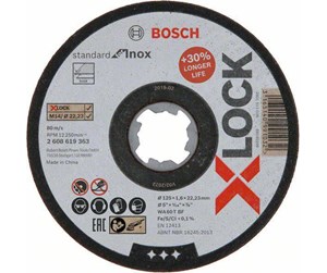 Vinkelsliper - Bosch Cutting disc  X-LOCK 125 x 1.6 mm - 2608619363