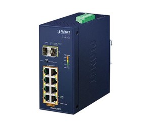 Switch/splitter - PLANET IGS-1020PTF Industrial 8-Port 10/100/1000T 802.3at PoE + 2-Port 100/1000X SFP Ethernet - IGS-1020PTF