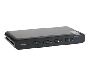 KVM-switch - Belkin Universal 2nd Gen Secure KVM Switch 4-Port Single Head w/ CAC - F1DN104KVM-UN-4