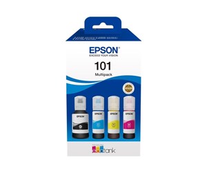 Printertilbehør blekk/toner - Epson 101 Multipack - 4-pack - black yellow cyan magenta - original - ink tank - Blekkpatron Blå - C13T03V64A