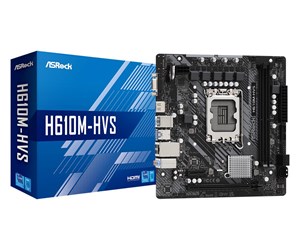 Hovedkort - ASRock H610M-HVS Hovedkort - Intel H610 - Intel LGA1700 socket - DDR4 RAM - Micro-ATX - 90-MXBHT0-A0UAYZ