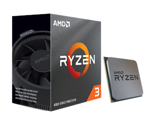 Prosessor/CPU - AMD Ryzen 3 4100 Wraith Stealth Prosessor/CPU - 4 kjerner - 3.8 GHz - AMD AM4 - AMD Boks (med kjøler) - 100-100000510BOX