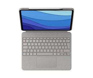 Tastatur - Logitech Combo Touch - keyboard and folio case - Tastatur & Foliosett - Spansk - Beige - 920-010219