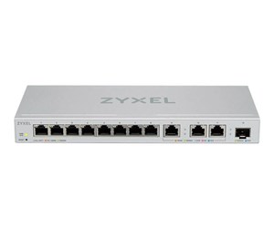 Switch/splitter - ZyXEL XGS1250-12 12-Port Web-Managed Multi-Gigabit Switch includes 3-Port 10G and 1-Port 10G SFP+ - XGS1250-12-ZZ0101F