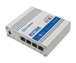 Ruter - Teltonika RUTX08 Industrial Ethernet Router / 4 x Gigabit Ethernet ports with up to 128 port/tag-based VLANs supported - Router - RUTX08000000