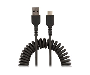 USB - StarTech.com 20in (50cm) USB A to C Charging Cable Coiled - R2ACC-50C-USB-CABLE