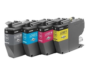 Printertilbehør blekk/toner - Brother LC 422 Value Pack - (Black Yellow Cyan Magenta) Ink - Blekkpatron 4 farger - LC422VAL