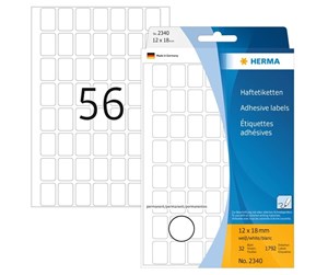 Papir, Fotopapir & Etiketter - HERMA labels - 1792 label(s) - 12 x 18 mm - 2340