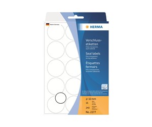 Papir, Fotopapir & Etiketter - HERMA labels - 240 label(s) - 32 mm round - 2277