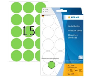 Papir, Fotopapir & Etiketter - HERMA round labels - 480 label(s) - 32 mm round - 2275