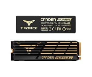 SSD - Team Group T-Force Cardea A440 SSD - 2TB - Med varmespreder - M.2 2280 - PCIe 4.0 - TM8FPZ002T0C327