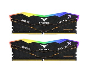 RAM - Team Group T-Force Delta TUF RGB DDR5-5200 - 32GB - CL40 - Dual Channel (2 pcs) - Intel XMP - Svart med RGB - FF5D532G5200HC40CDC01