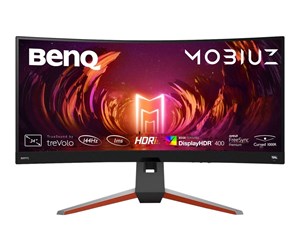 Skjerm - 34" BenQ Mobiuz EX3410R - 3440x1440 - 144Hz - VA - USB HUB - 9H.LKKLA.TBE