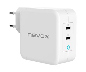 Mobil - Adaptere og ladere - Nevox Charger GaN power adapter - 2 x USB-C - 100 Watt - HC-1918