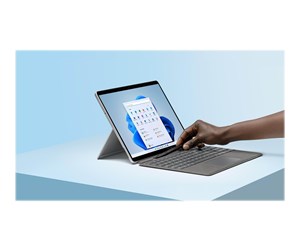 Tastatur - Microsoft Surface Pro Signature Keyboard - keyboard - with touchpad accelerometer Surface Slim Pen 2 storage and charging tray - QWERTZ - German - platinum - Tastatur - Tysk - Grå - 8XA-00065