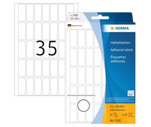 Papir, Fotopapir & Etiketter - HERMA labels - 1120 label(s) - 12 x 30 mm - 2350