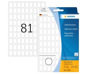 Papir, Fotopapir & Etiketter - HERMA labels - 2592 label(s) - 10 x 16 mm - 2330