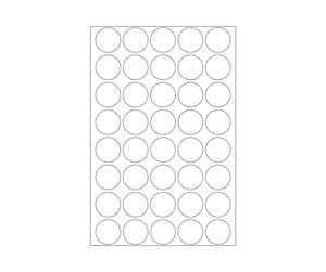 Emballasjematerialer - HERMA sealing label - 19 mm diameter - transparent - polyester (pack of 640) - 2257