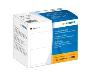 Papir, Fotopapir & Etiketter - HERMA Franking labels - 1000 label(s) - 130 x 40 mm - 4318